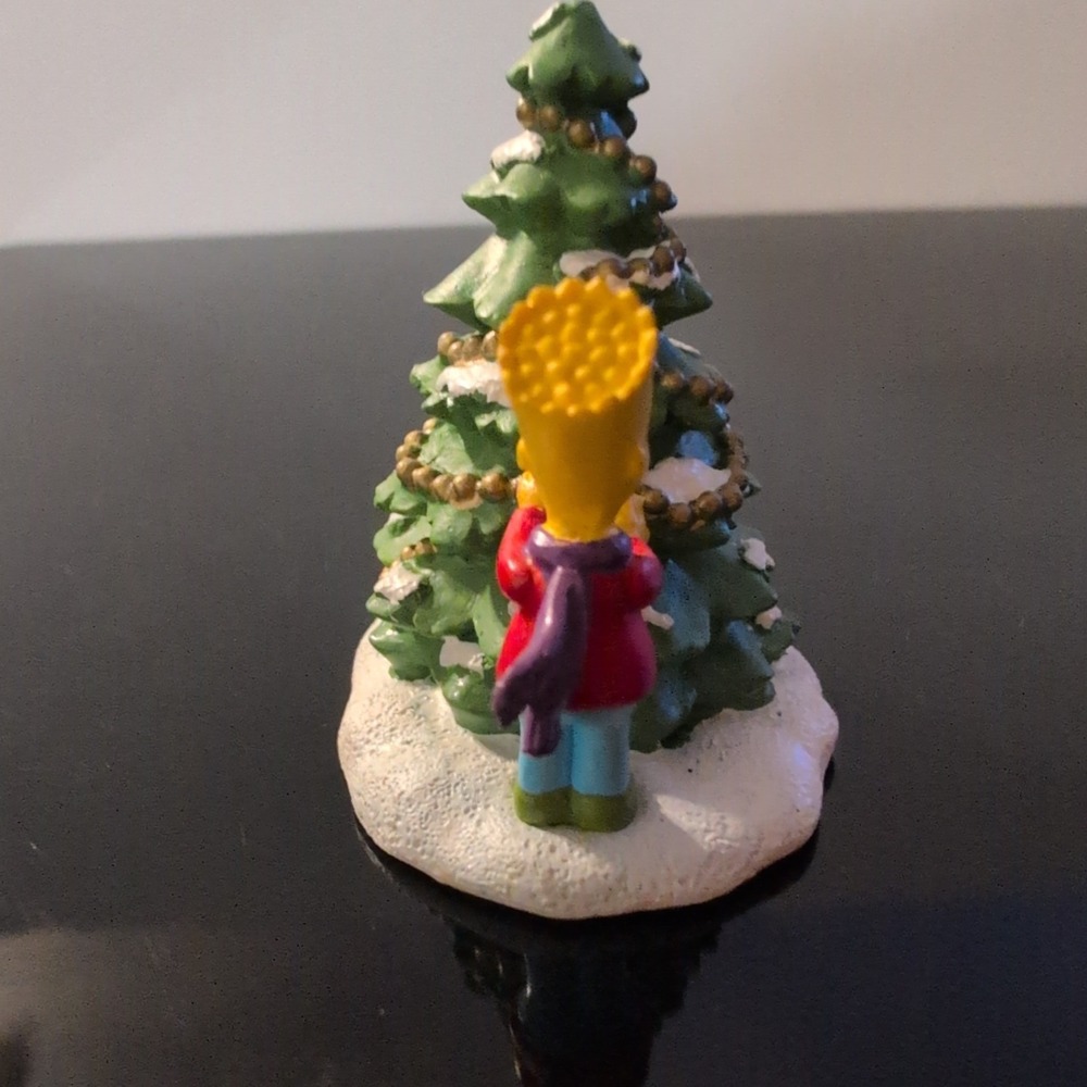 The Simpsons Hawthorne Village Finishing Touches Bart Simpson Christmas Figurine - Picture 2 of 4